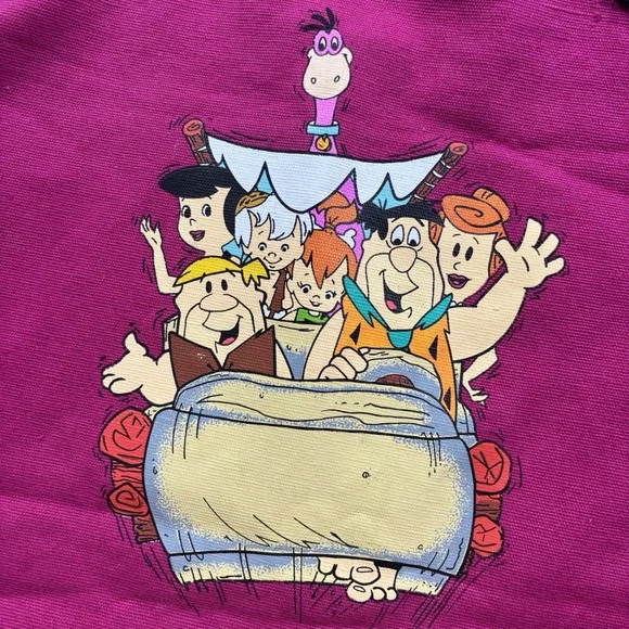 Vintage 1994 THE FLINTSTONES Hand Bag Purse Tote Medium Rare - VG - Picture 2 of 11
